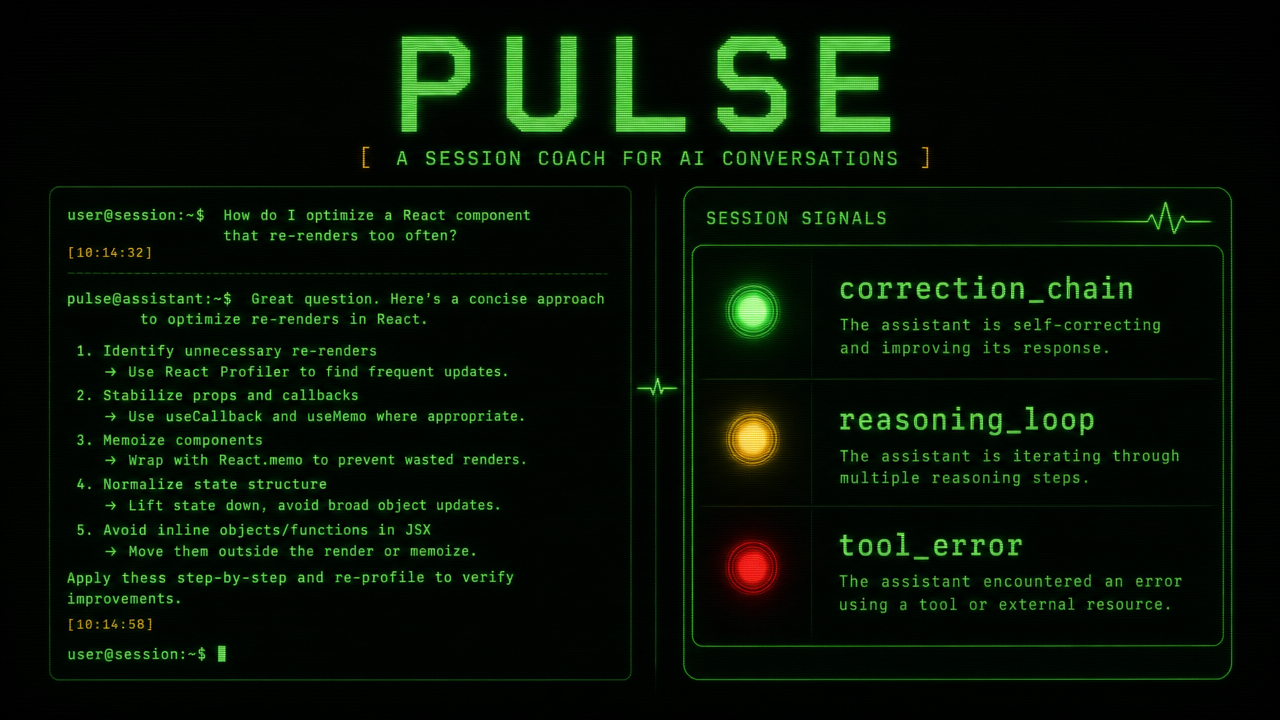 Pulse — A Session Coach for AI Conversations