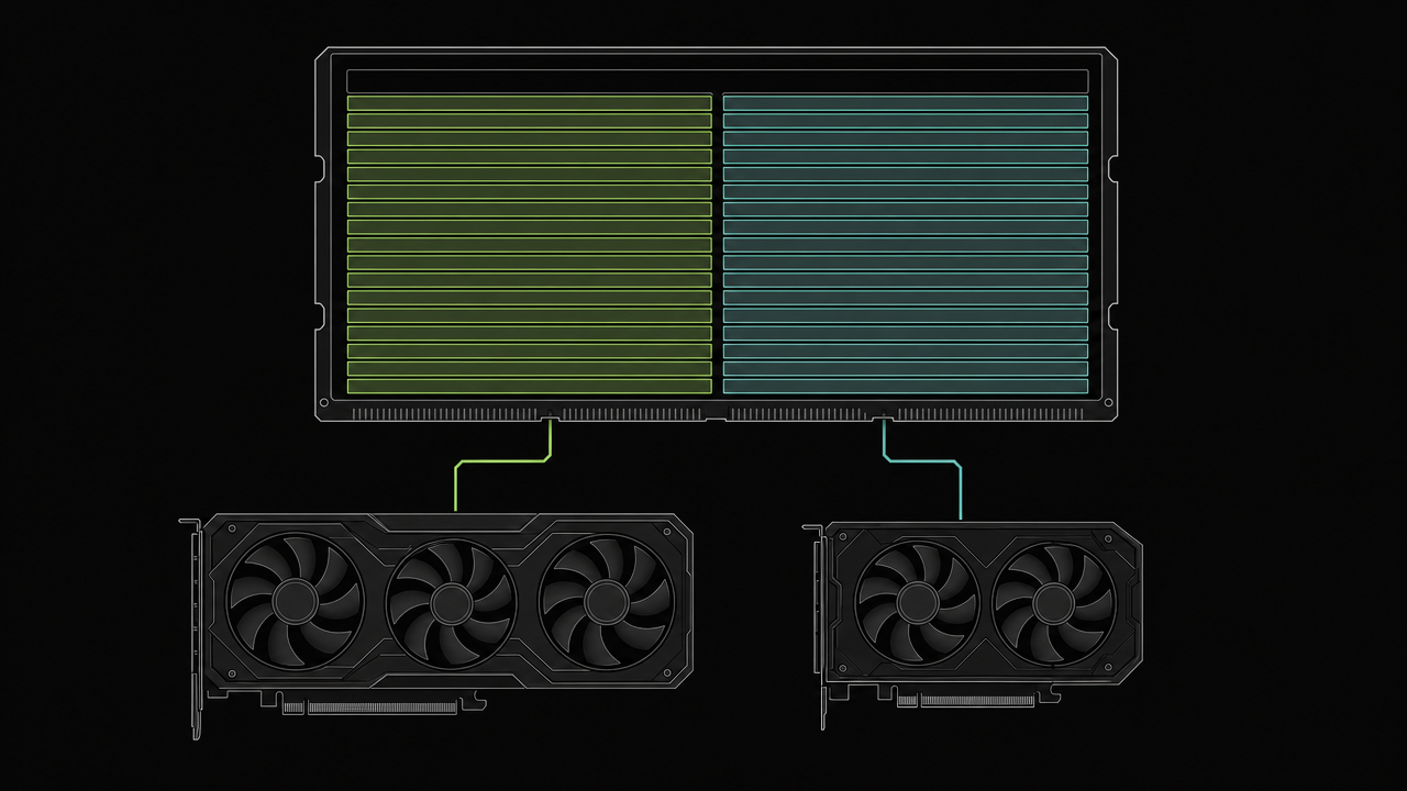 Two full-context model instances sharing most of the host RAM, with a small amount of headroom remaining